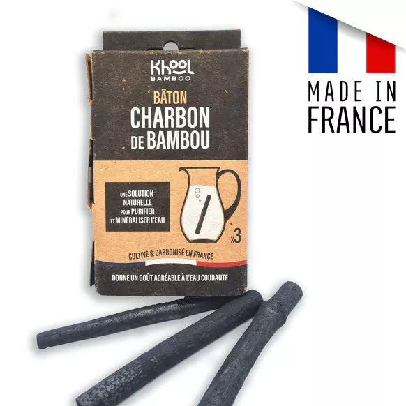 3 Bâtons de charbon Khool Bamboo